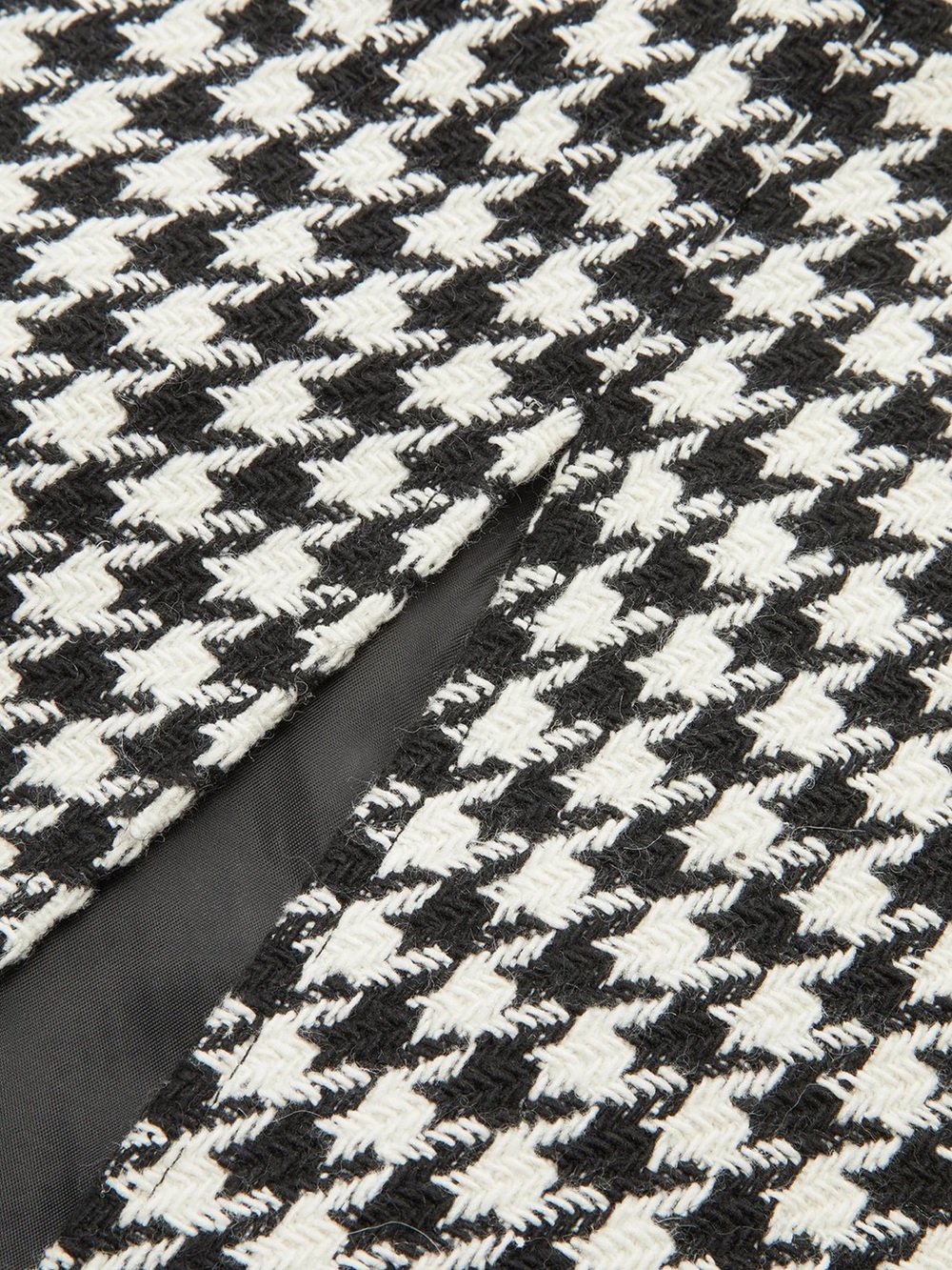 Commense Houndstooth Maxi Skirt in Black and White - Picture 3 of 5